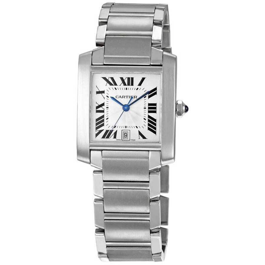 Pre-owned Cartier Tank Francaise Silver Dial Men's Watch W51002Q3 - 1