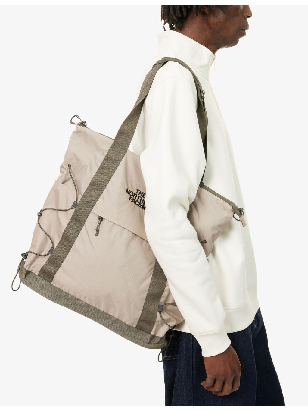 Borealis Embroidered-Logo Woven Tote Bag - 6