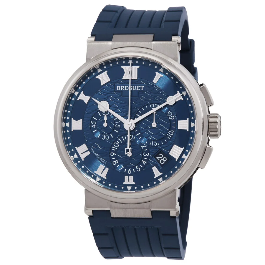Breguet Marine Chronograph Automatic Blue Dial Men's Watch 5527bb/y2/5wv - 1