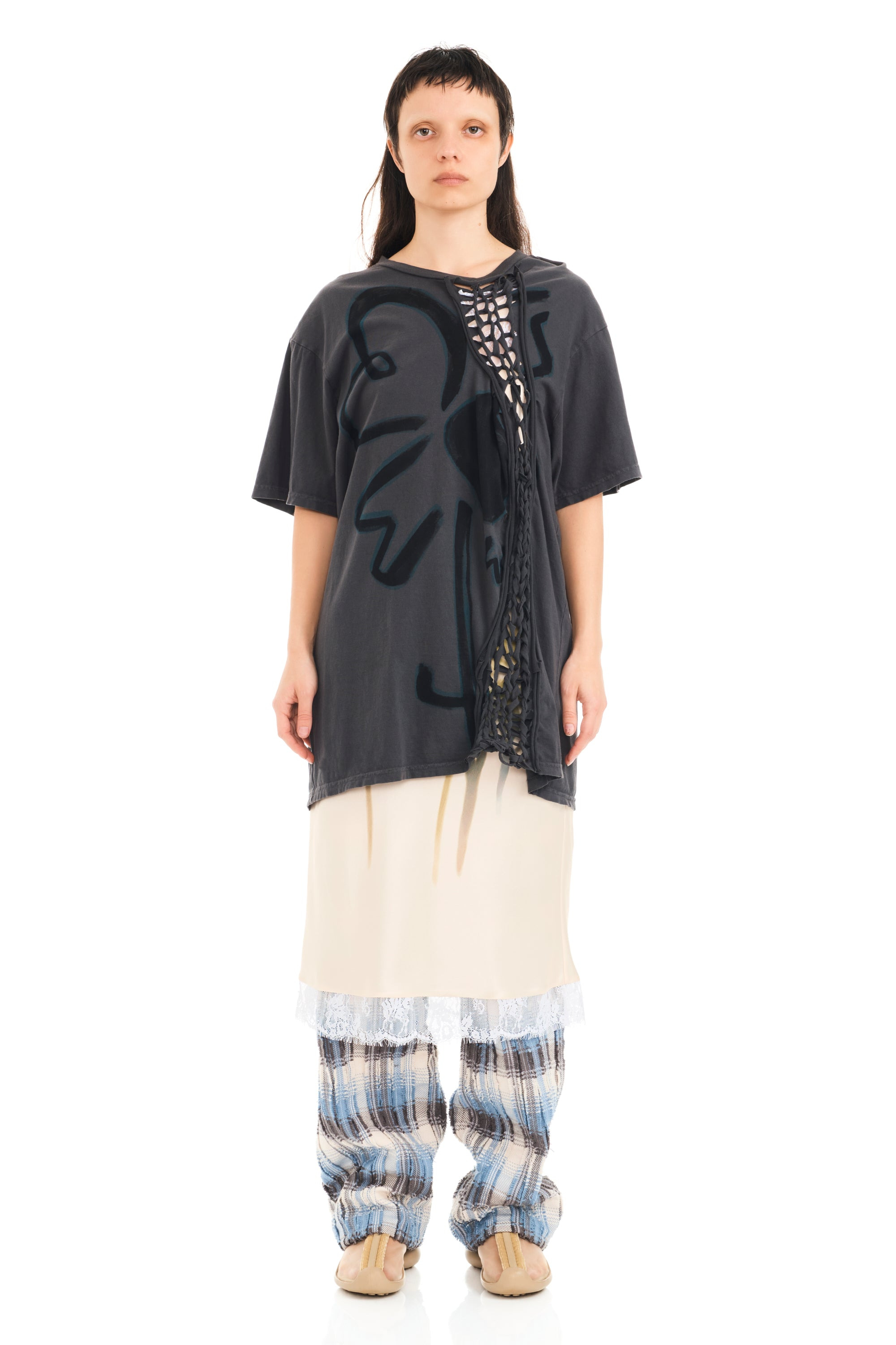 CHARCOAL FLOWER TOSH TEE - 2