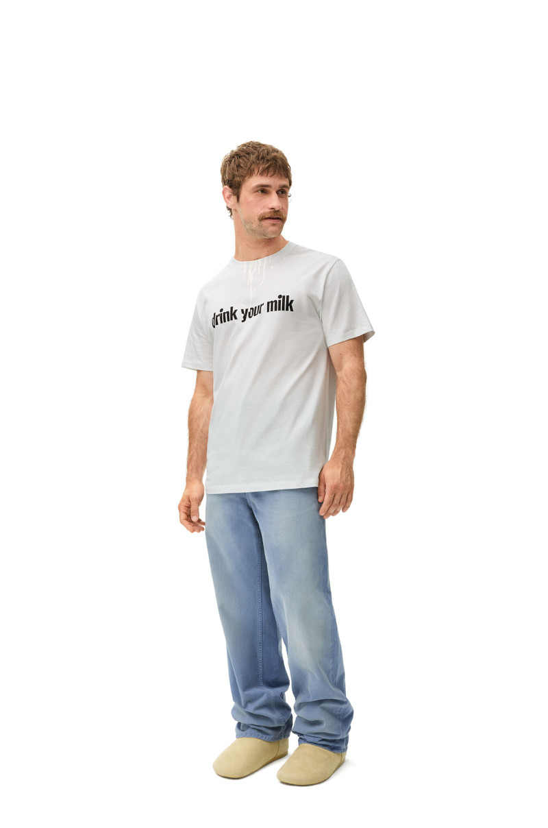 Loewe Drink Your Milk T-shirt in cotton outlook