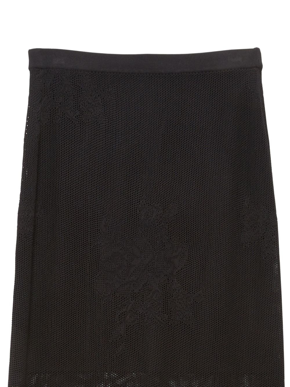 pointelle-knit lace maxi skirt - 2