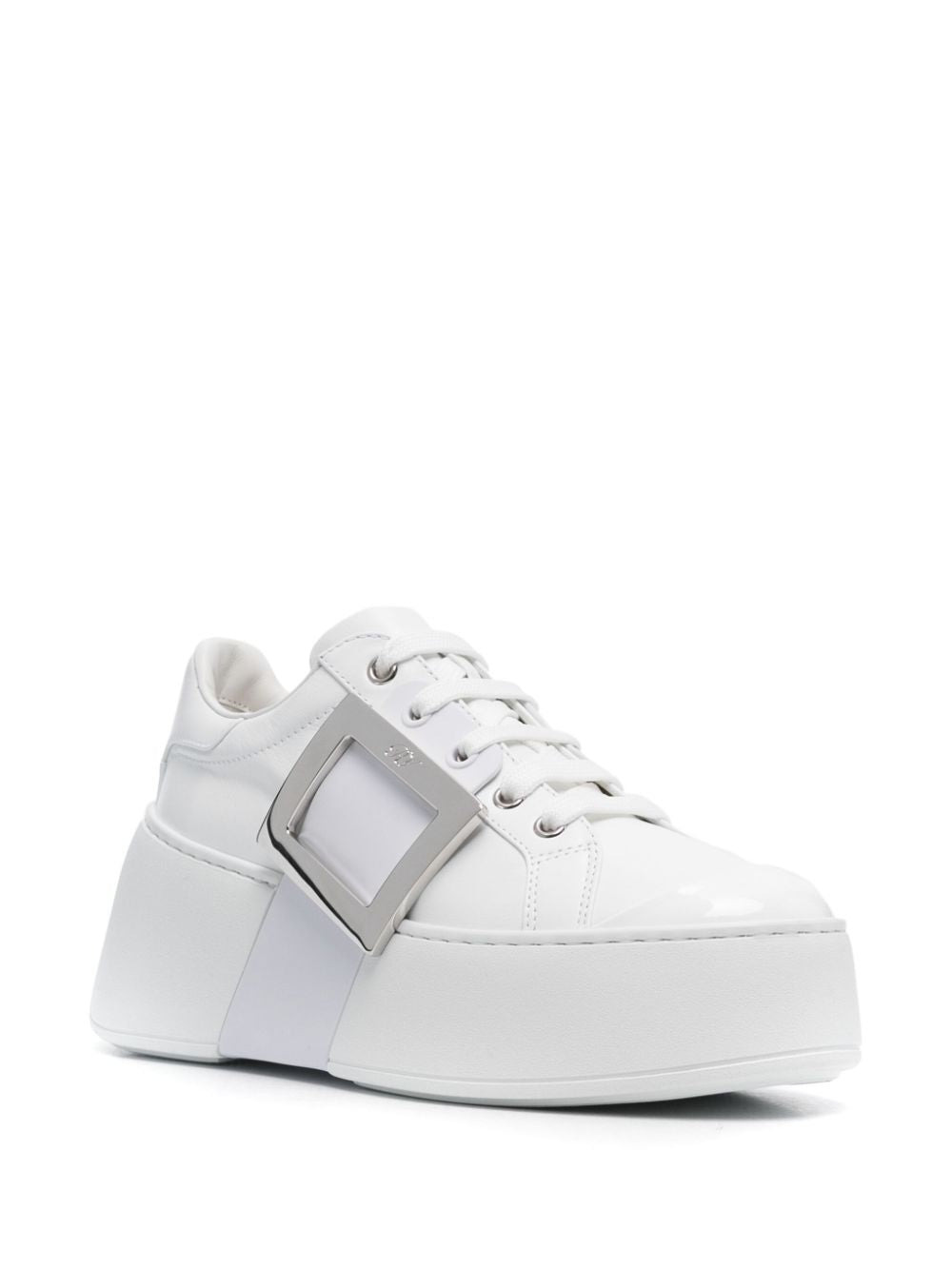 Roger Vivier Women Viv Skate High Leather Sneakers - 2
