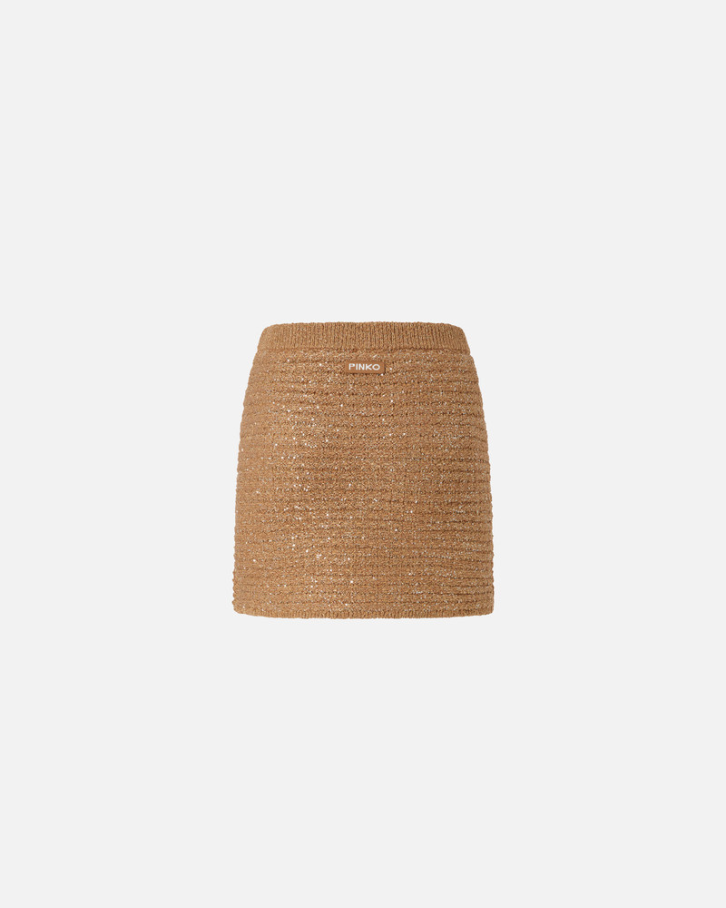 PINKO SEQUINED MAT MINISKIRT outlook