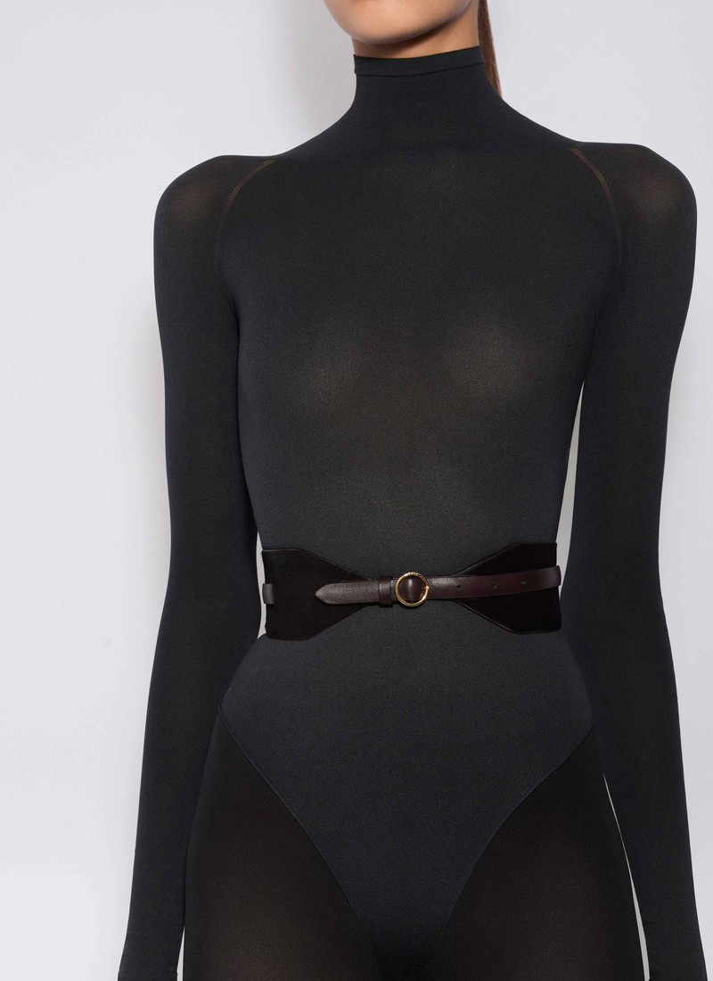 Alaïa DOUBLE LARGE BELT IN HAIRCALF outlook