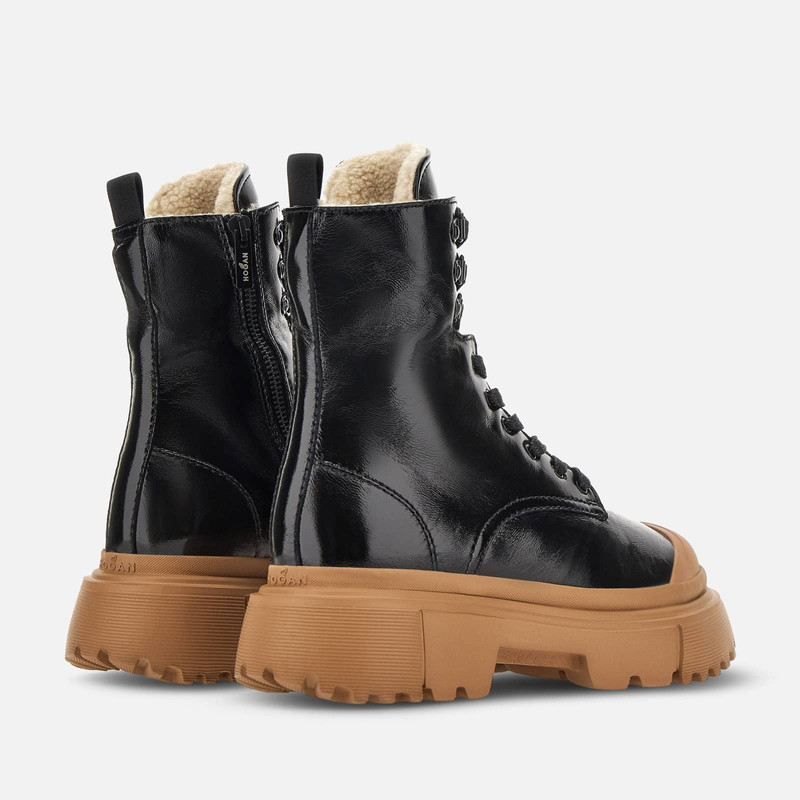 HOGAN Combat Boots Hogan H619 Black outlook