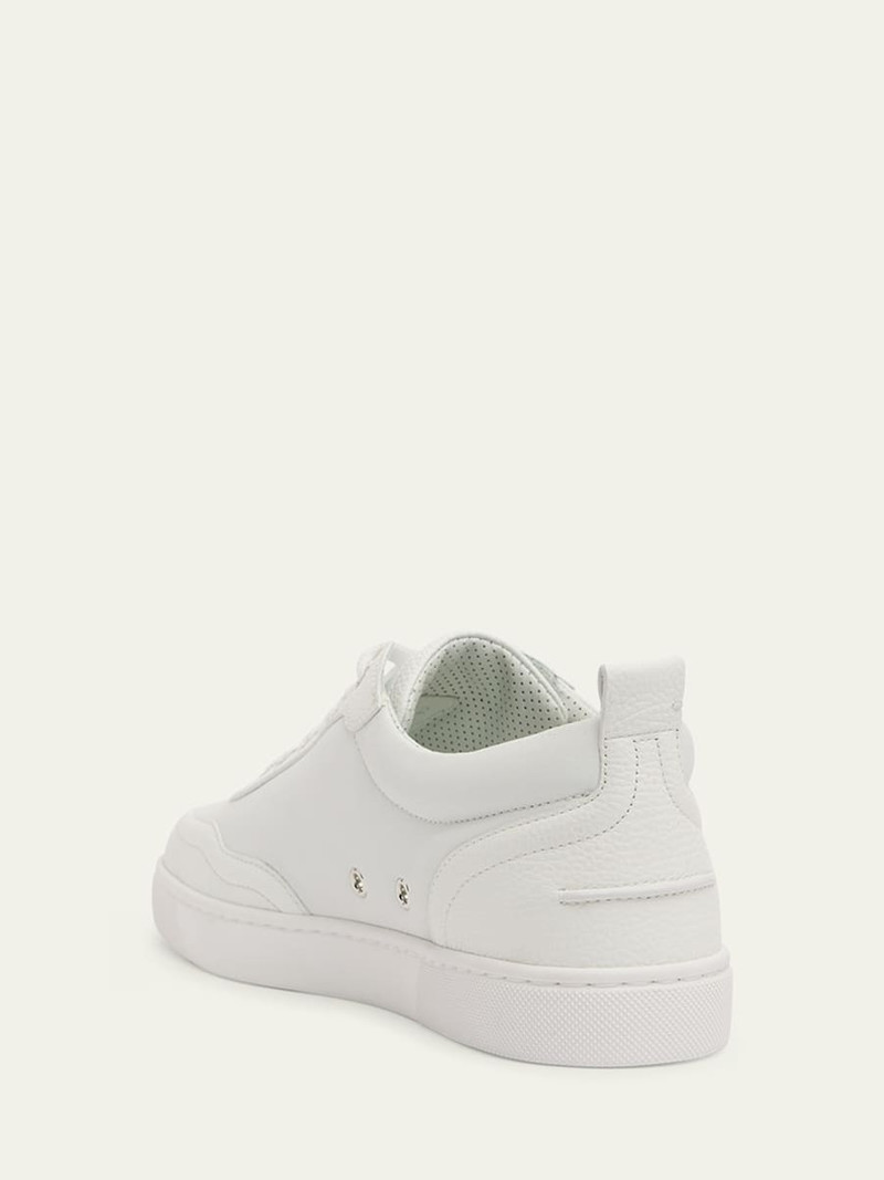 Christian Louboutin Men's Retero Grained Leather Low-Top Sneakers outlook