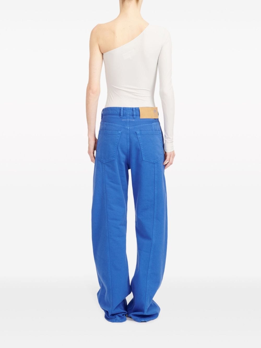 mid-rise wide-leg trousers - 4