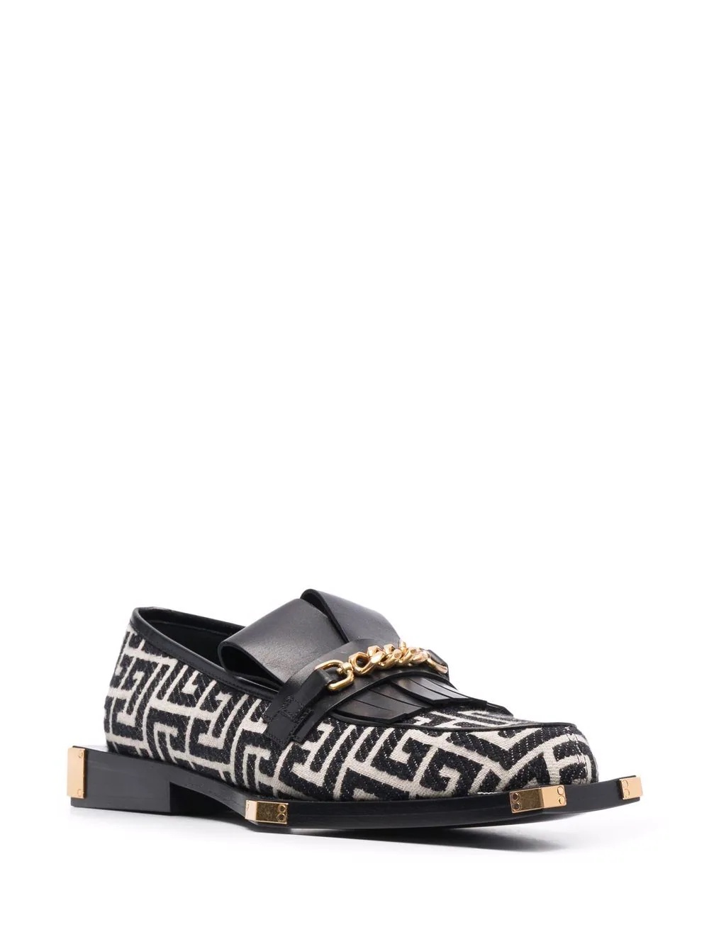 monogram-print loafers - 2