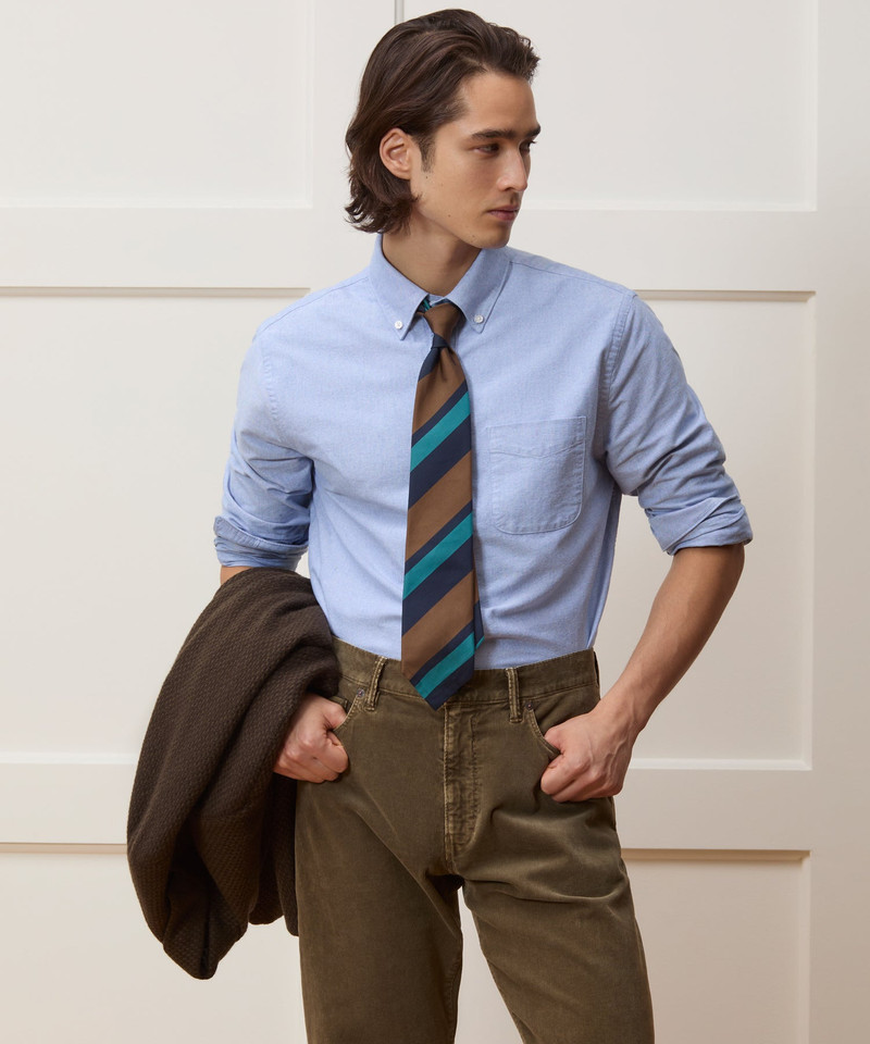 TODD SNYDER Japanese Selvedge Oxford Button-Down Collar Shirt outlook