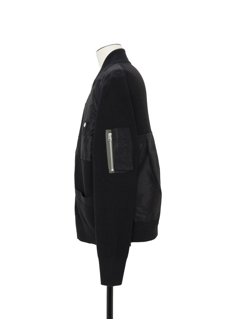 Nylon Twill x Knit Blouson 3