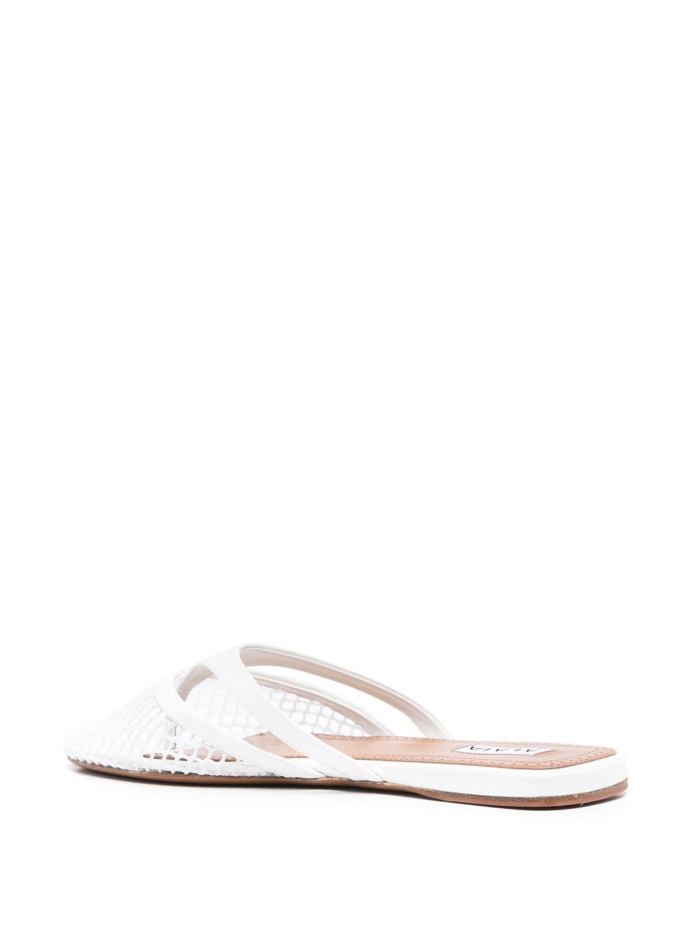 Leather round toe thong sandals - 3