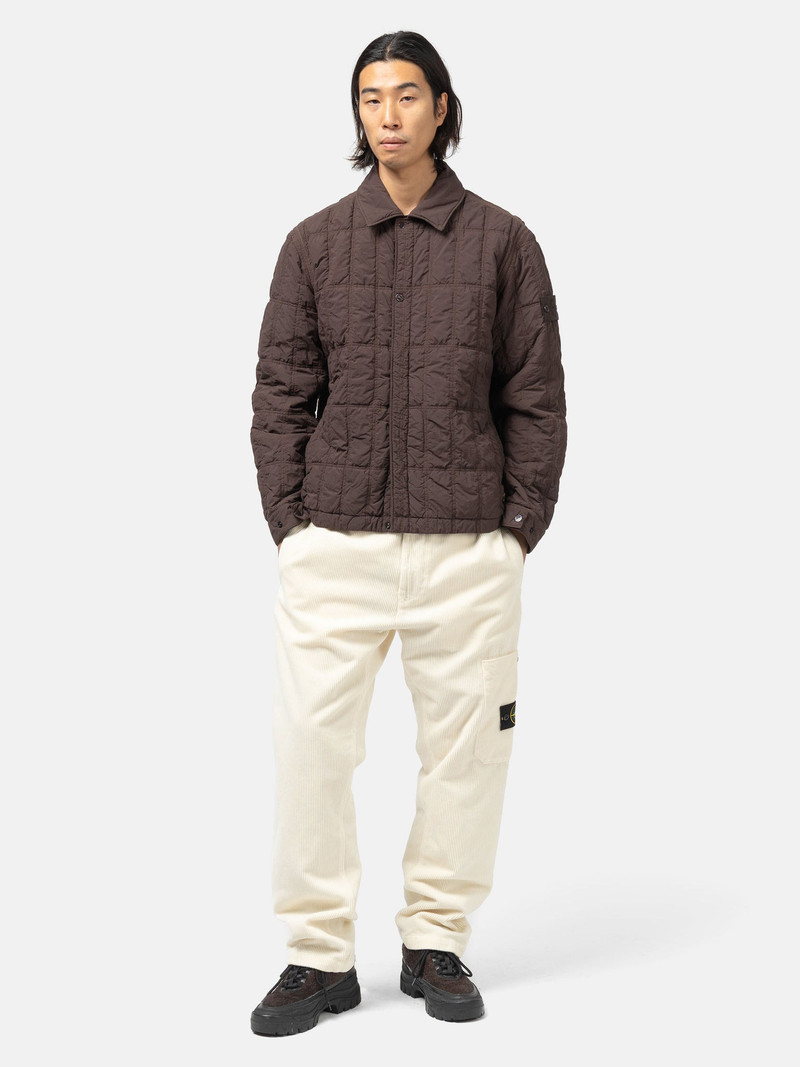 Stone Island Organic Cotton Corduroy 800 Trousers Ivory outlook