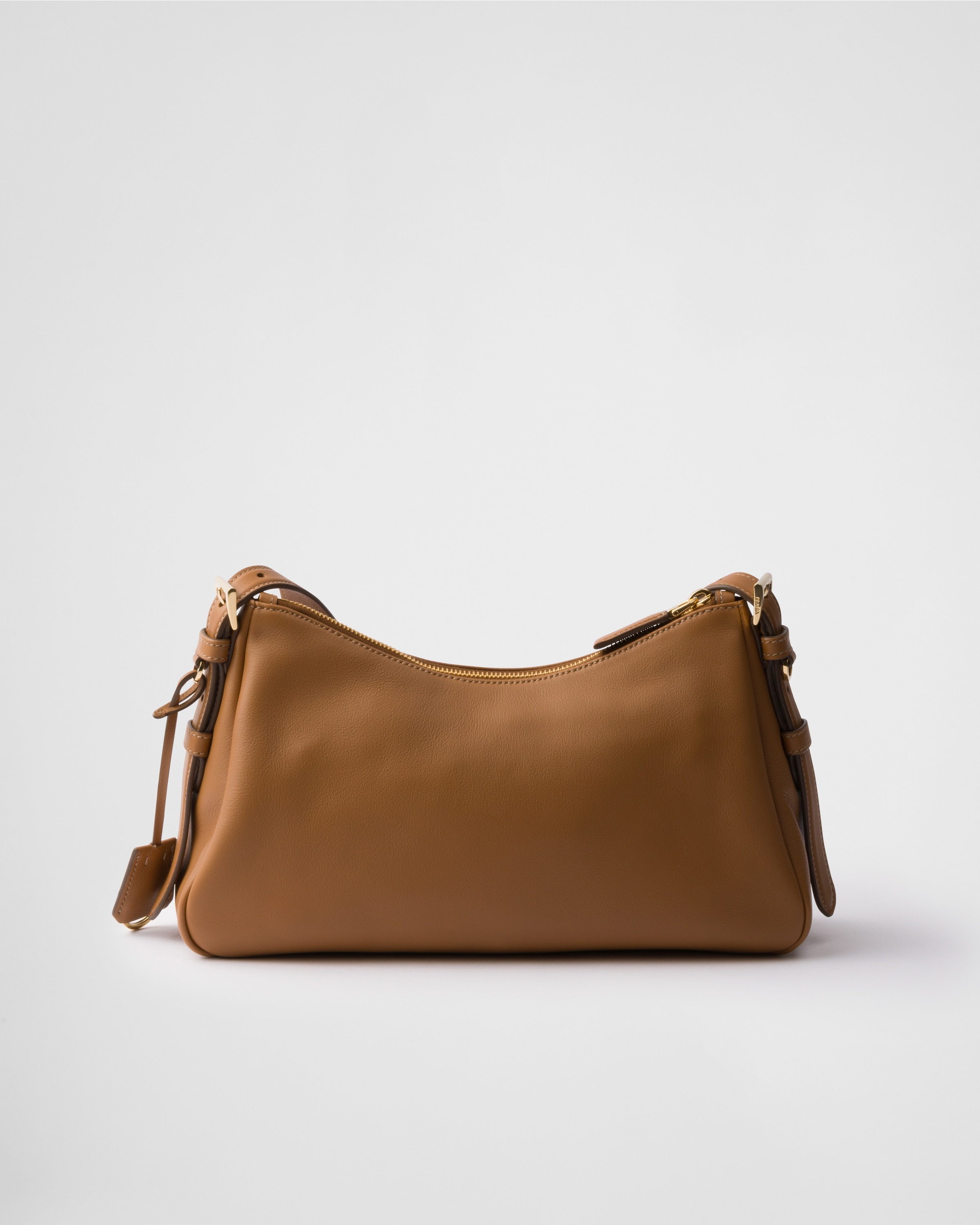 ショルダーバッグ・ポシェット PRADA 1BC229_2CYS_F02YP AIMEE MEDIUM LEATHER SHOULDER BAG Caramel Prada Aimée medium leather shoulder bag | PRADA