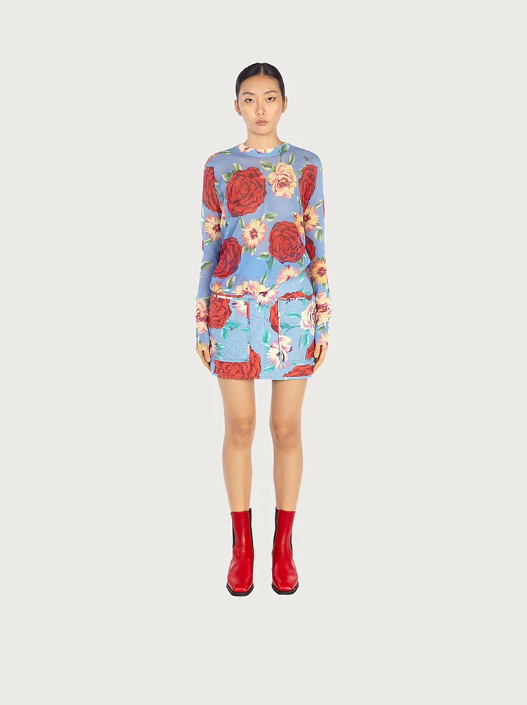 QUILTED SHORT SKIRT - 3