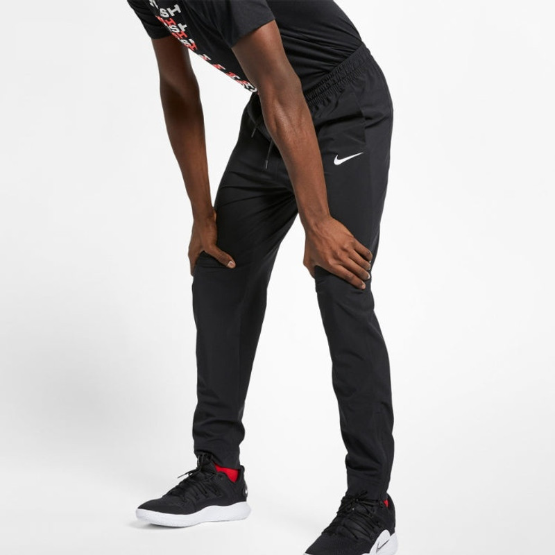 Nike Logo Pattern Solid Color Casual Sports Long Pants Black CW2661-010 3
