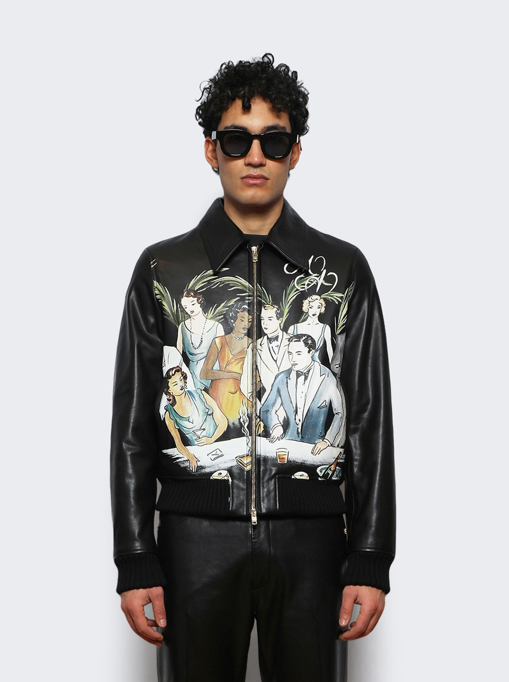 Bar Scene Leather Blouson Black - 2