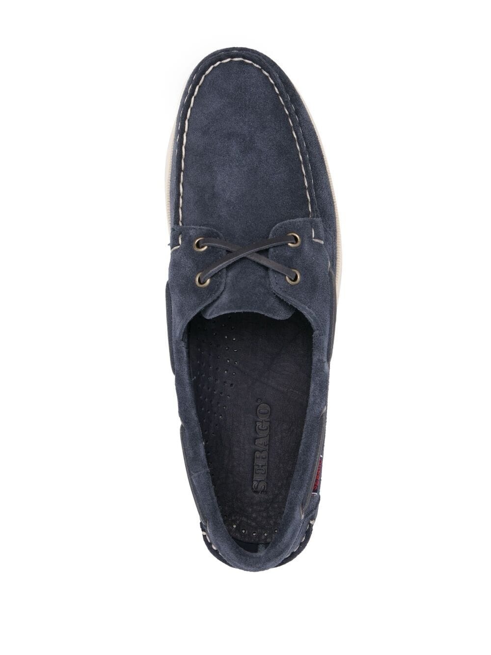 lace-up detail boat shoes - 4