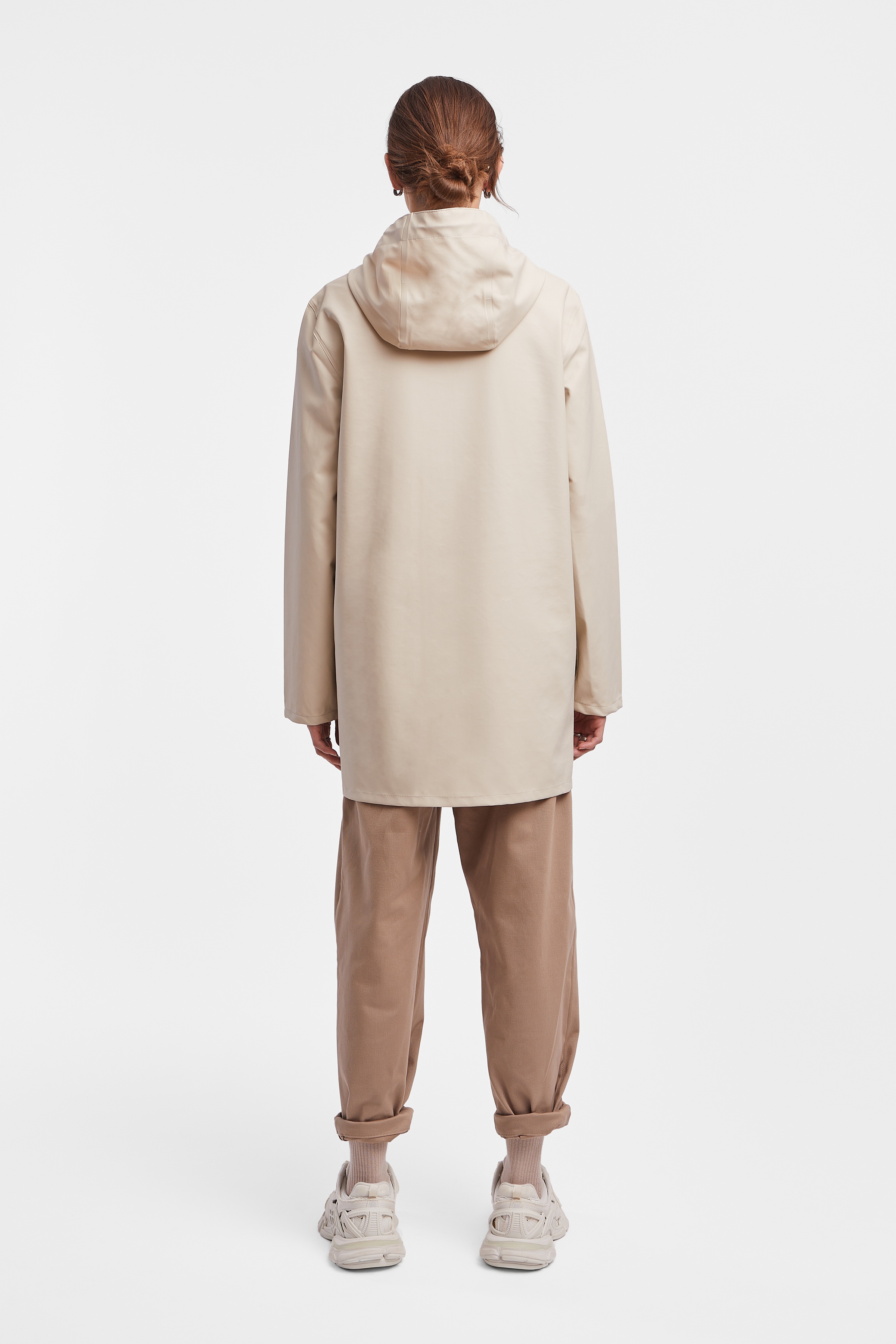 Stockholm Lightweight Women Raincoat Oyster - 4