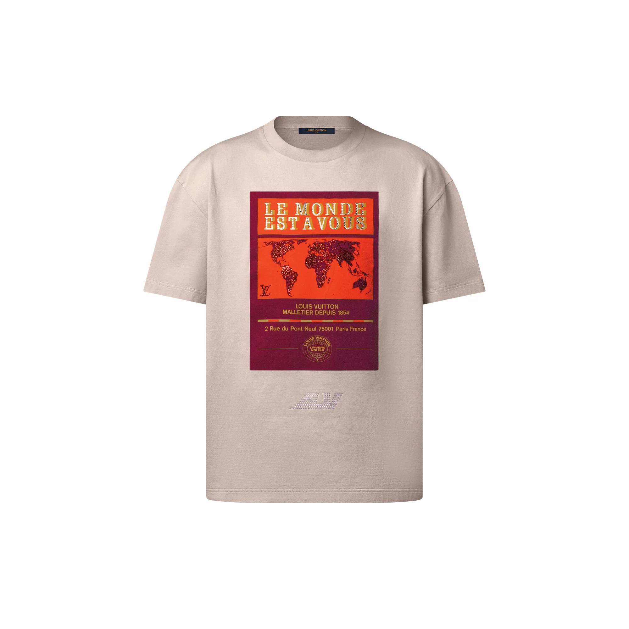 Embellished Graphic Cotton T-Shirt - 1