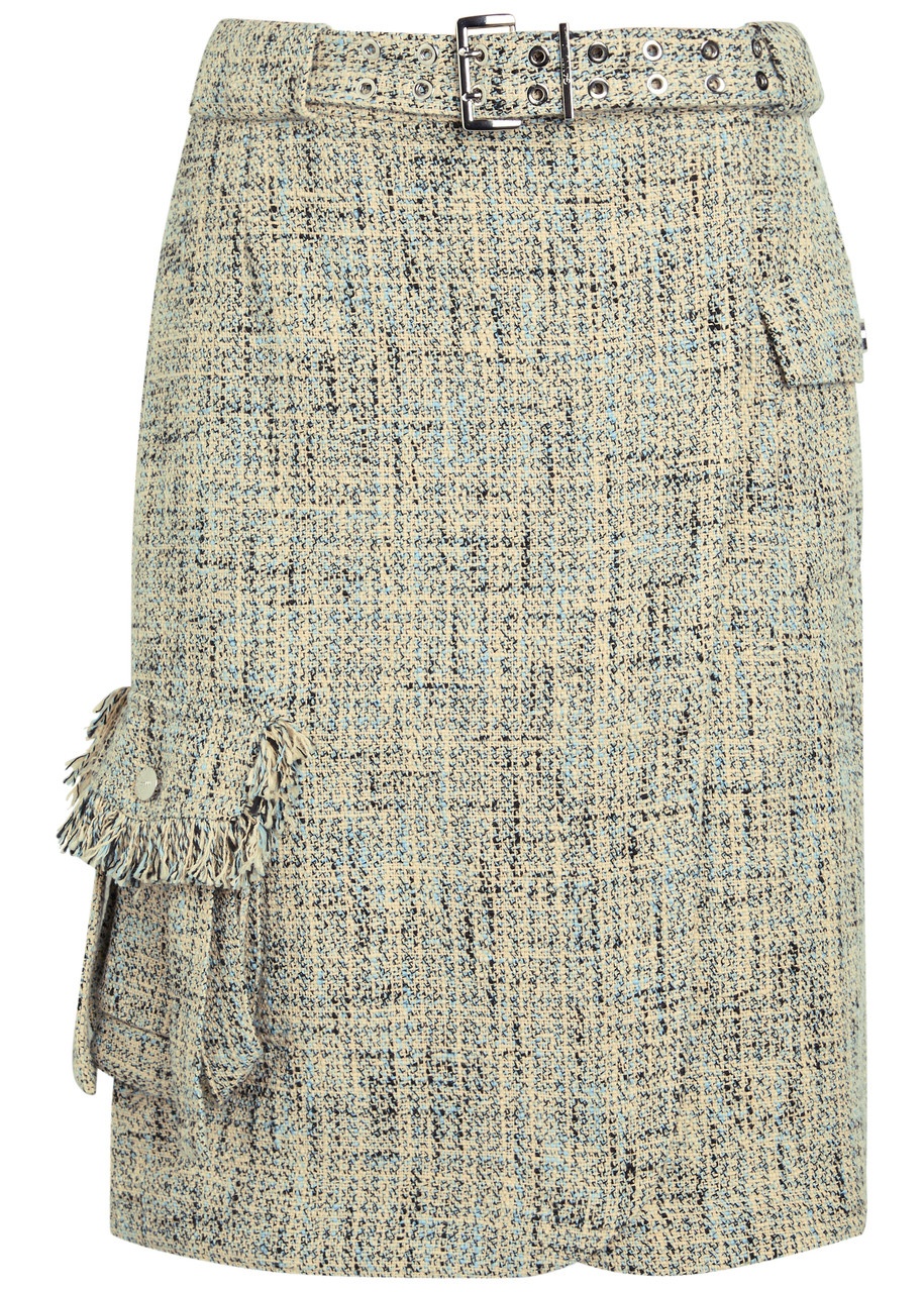 Ganni Tweed Mini Skirt - 1