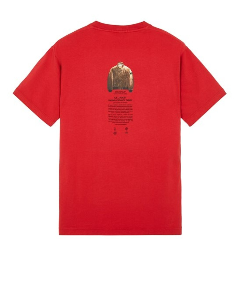 Stone Island 2NS91 'ARCHIVIO' PRINT RED outlook