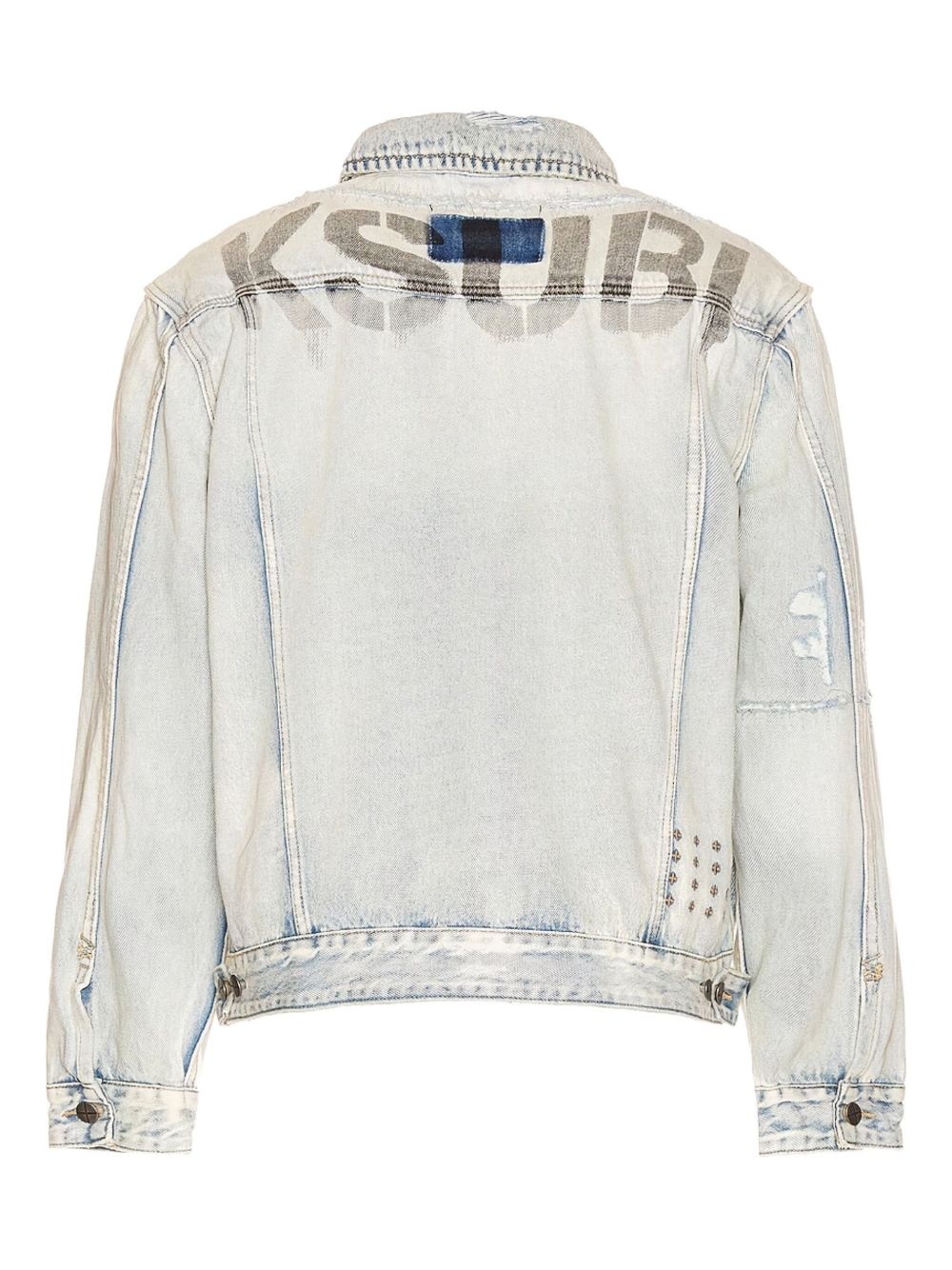 Oh G Phase Out Stencil denim jacket - 2