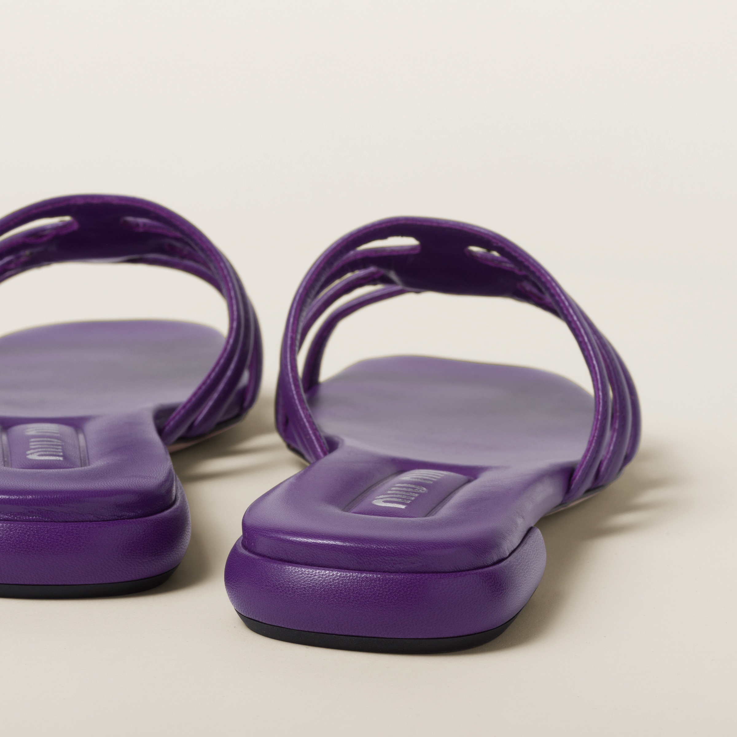 Padded leather sandals - 2