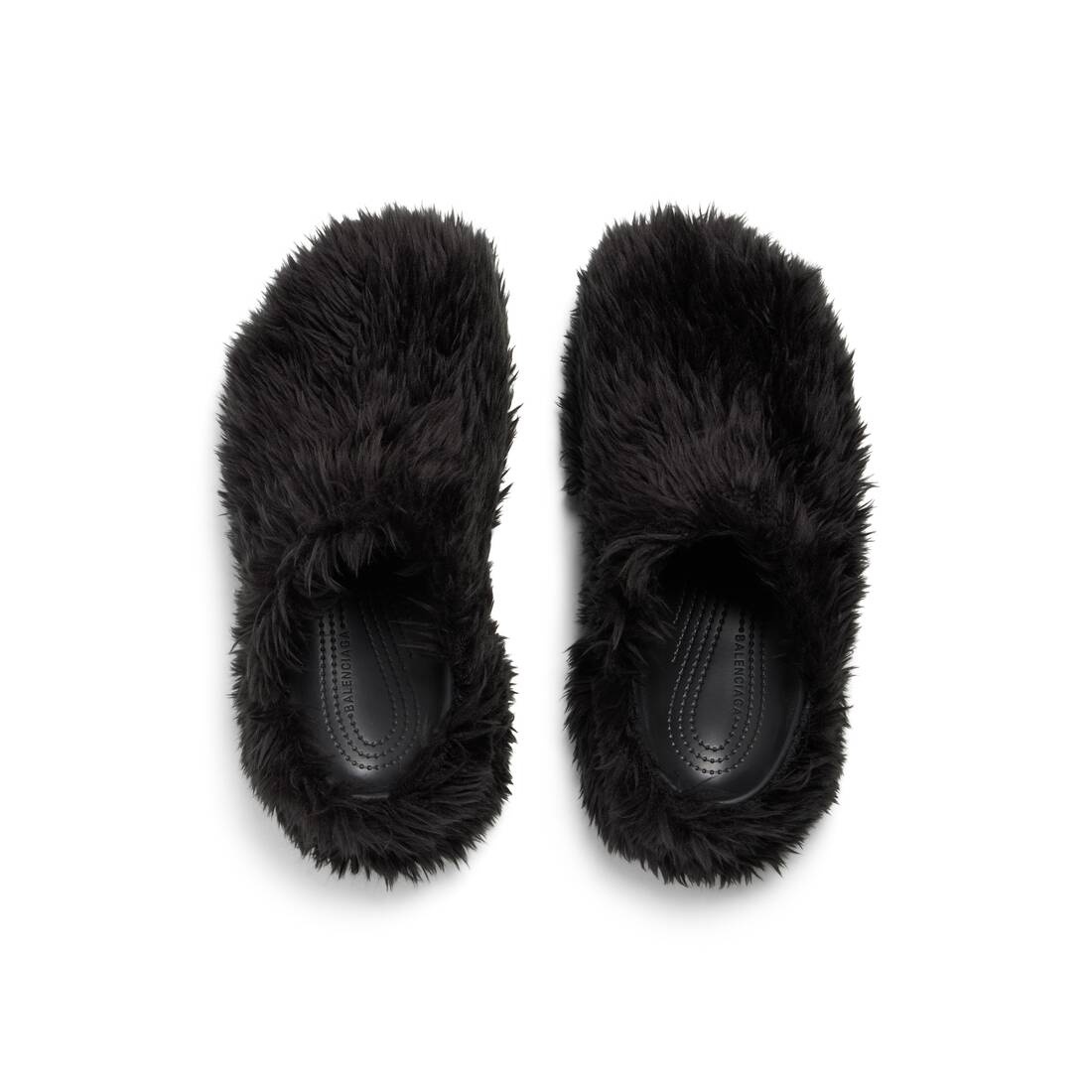 Women's Crocs™ Mule Fake Fur  in Black - 5