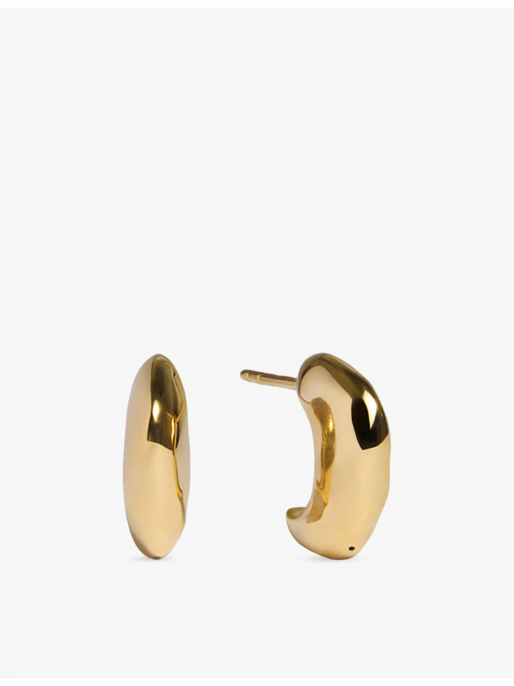 Odyssey 18ct Yellow Gold Vermeil Huggie Earrings - 1
