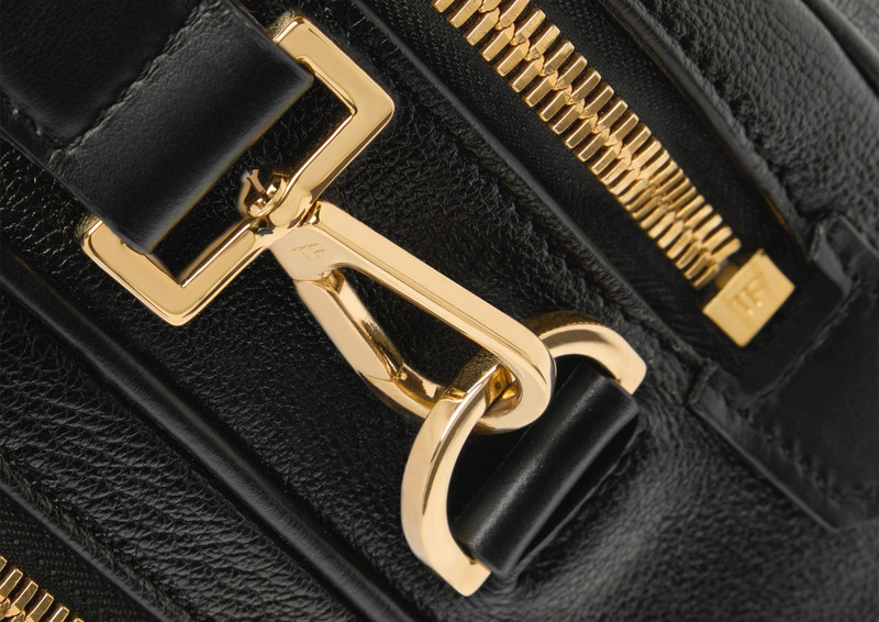 GRAIN LEATHER DOUBLE ZIP BRIEFCASE 5