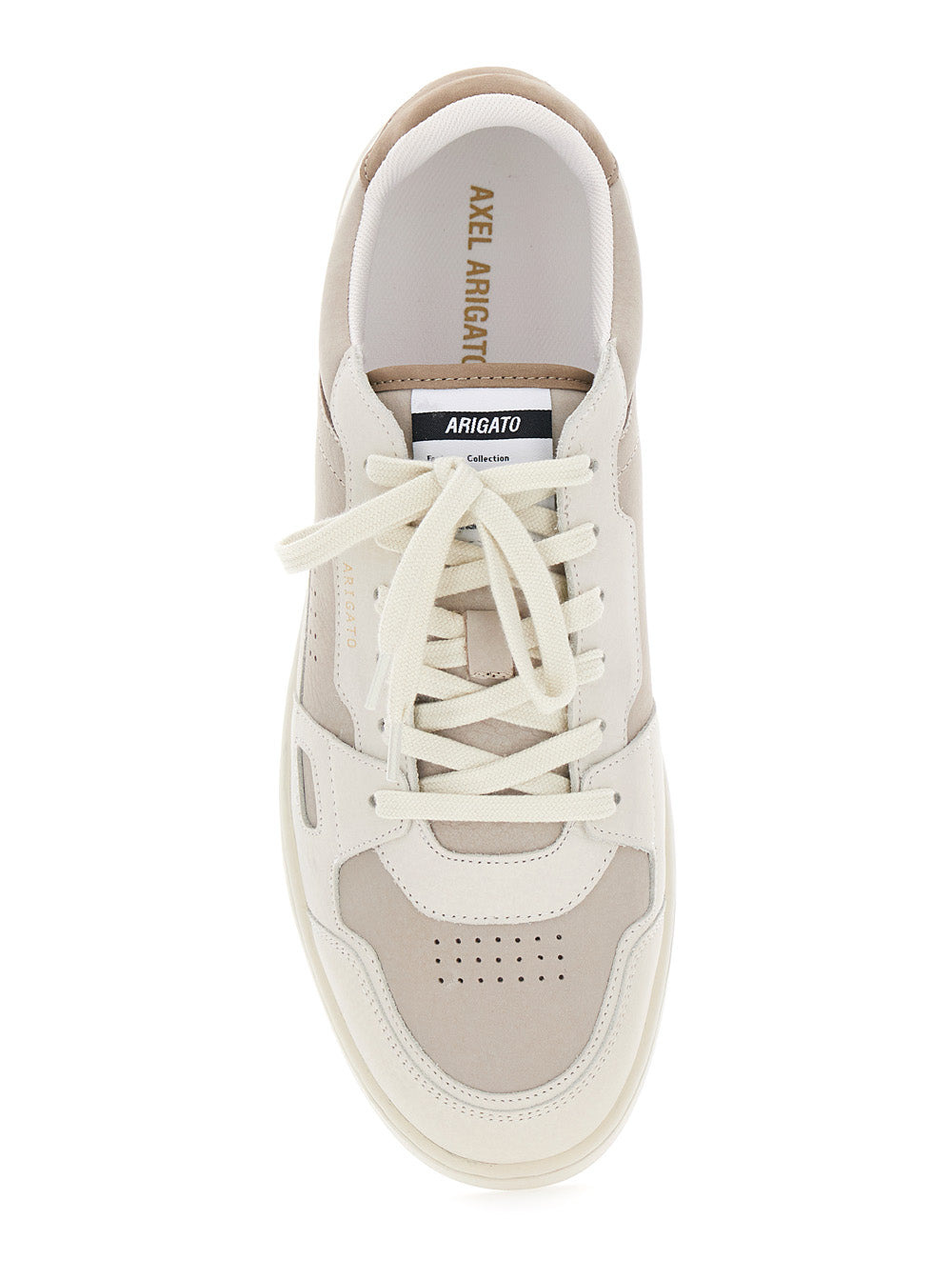 Axel Arigato Men 'Dice Lo' Beige Low Top Sneakers With Logo Patch On The Tongue And Logo Lettering O - 4