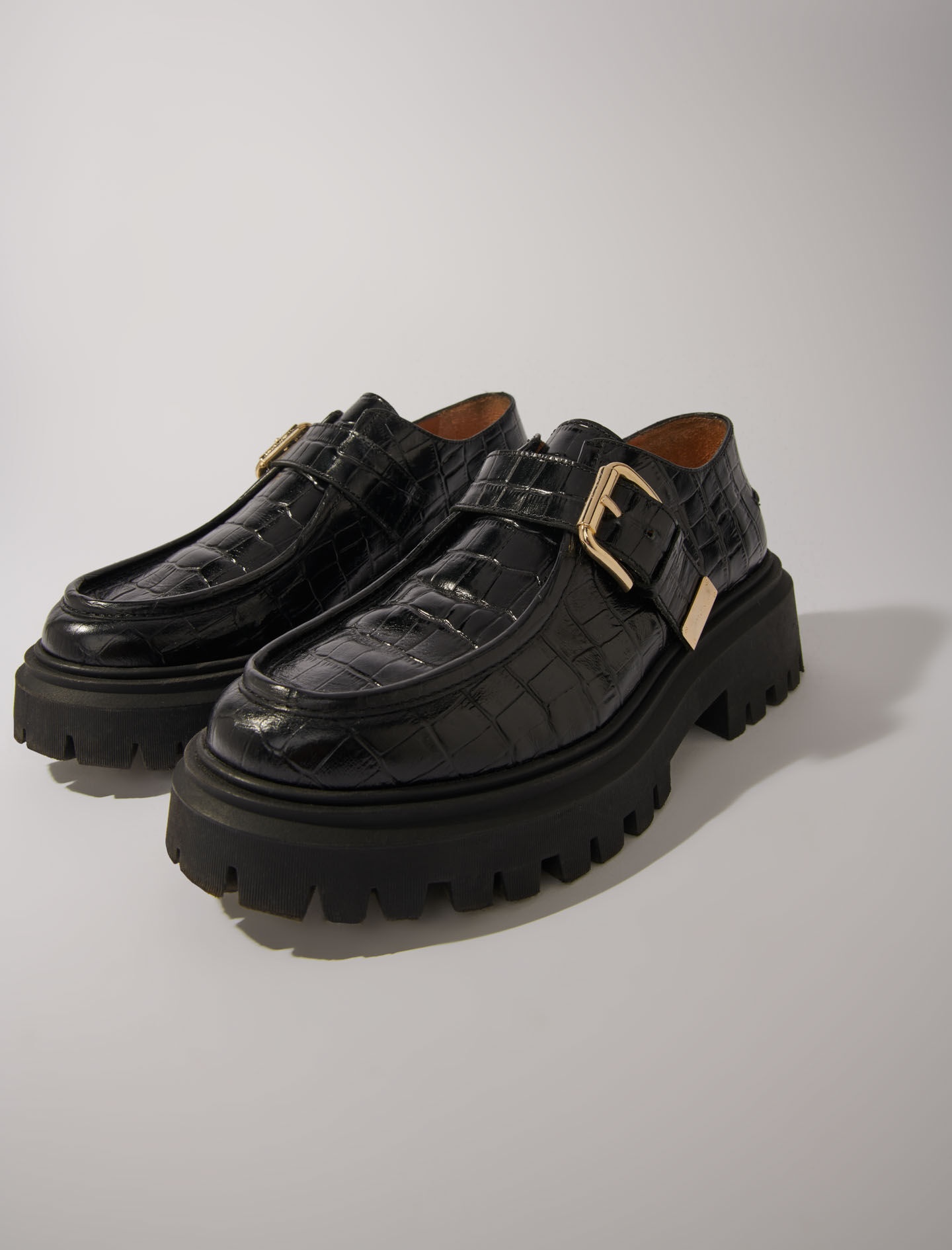 Chunky leather Derbies - 2