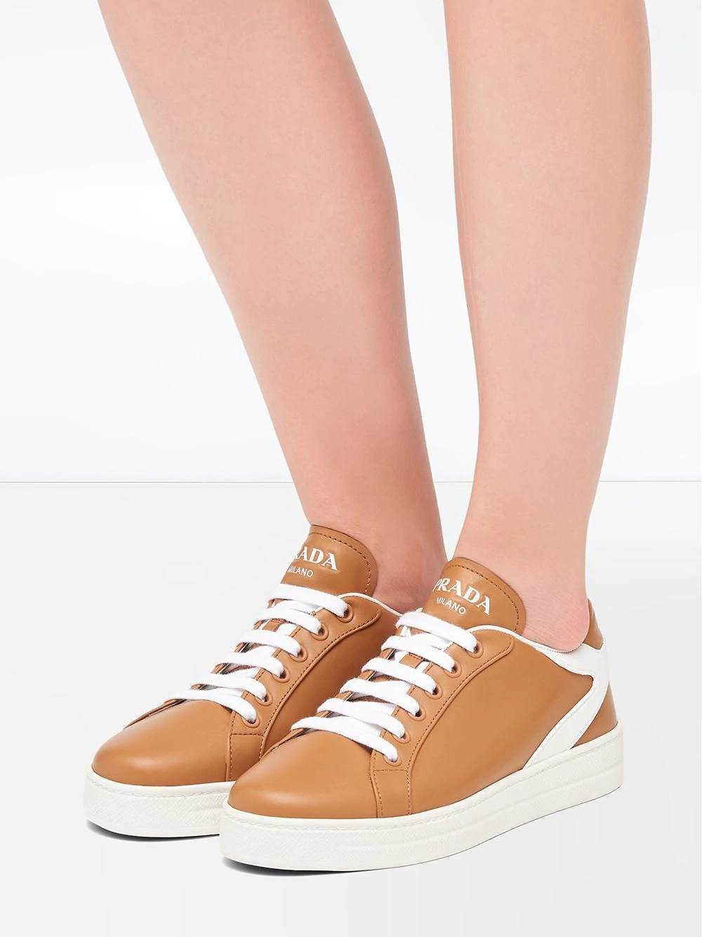 stitched detail low-top sneakers - 5