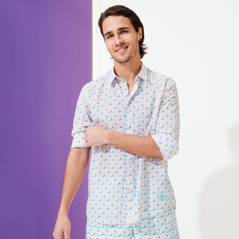 Unisex Cotton Voile Summer Shirt 2007 Snails Cotton Voile 3