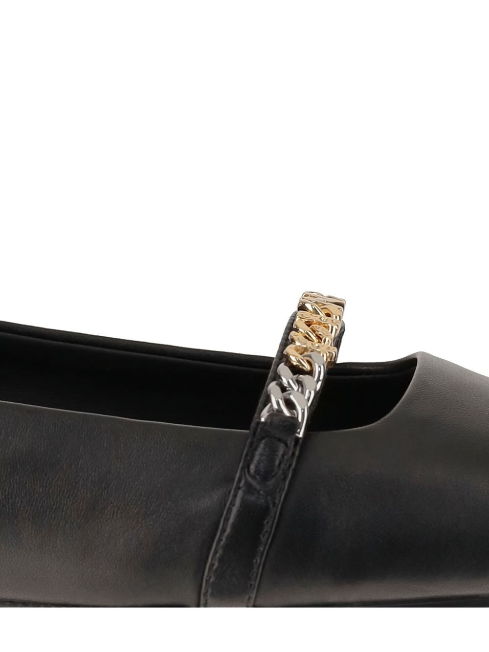 chain-embellished ballet flats - 5