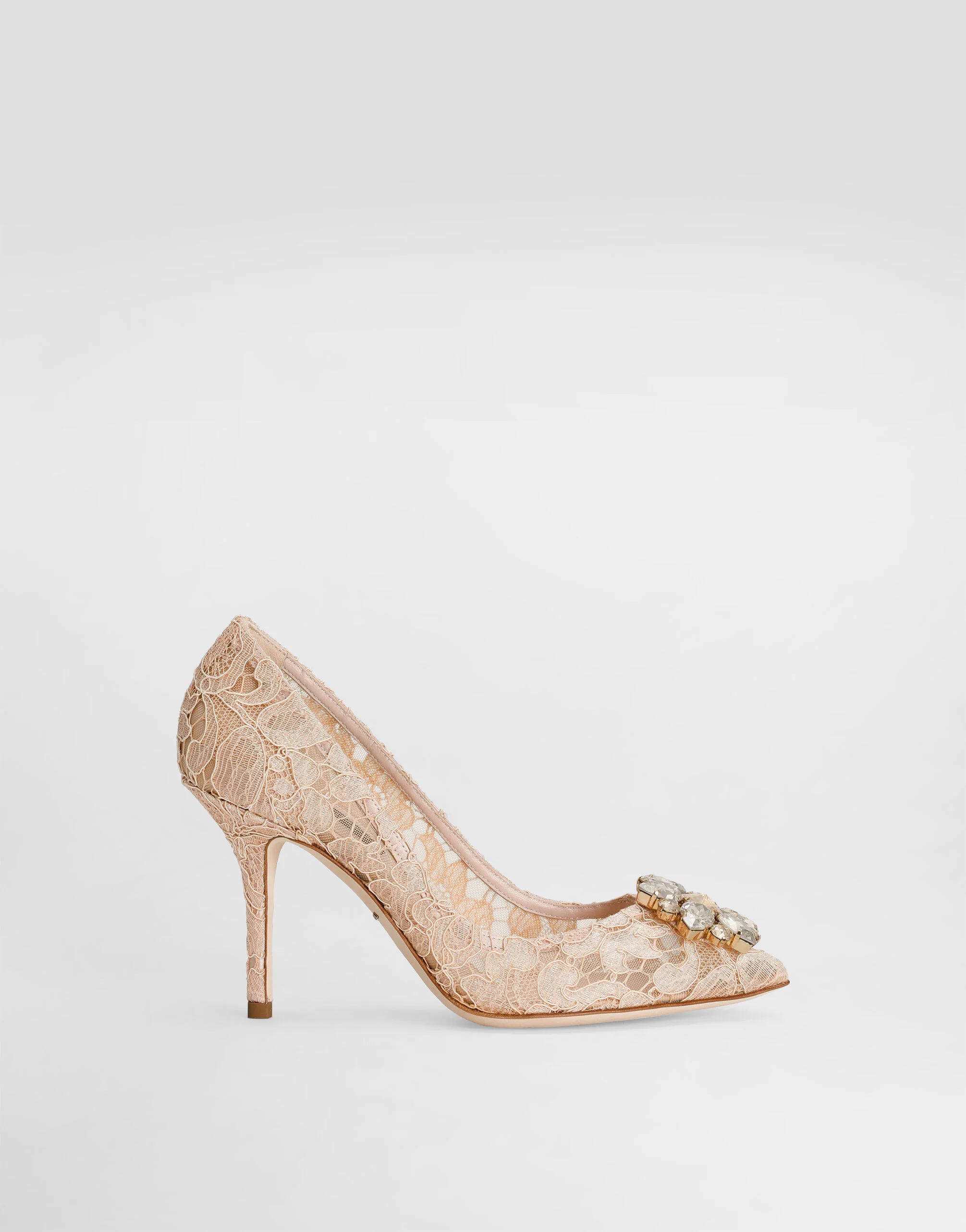 Pump in Taormina lace with crystals - 1
