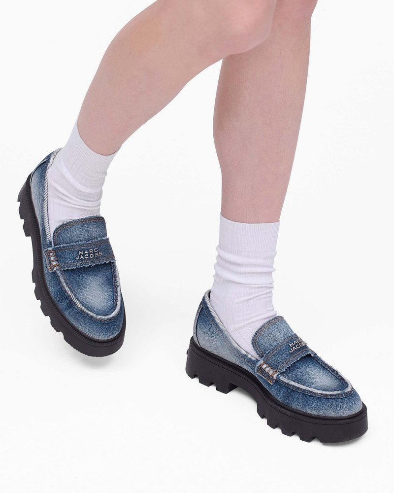 Marc Jacobs THE FADED DENIM FRANKIE LOAFER outlook