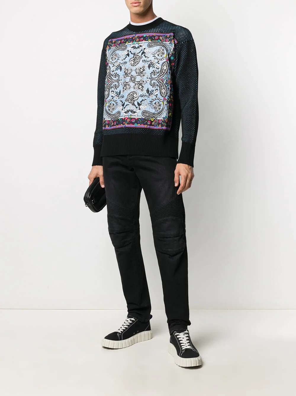 paisley print jumper - 2