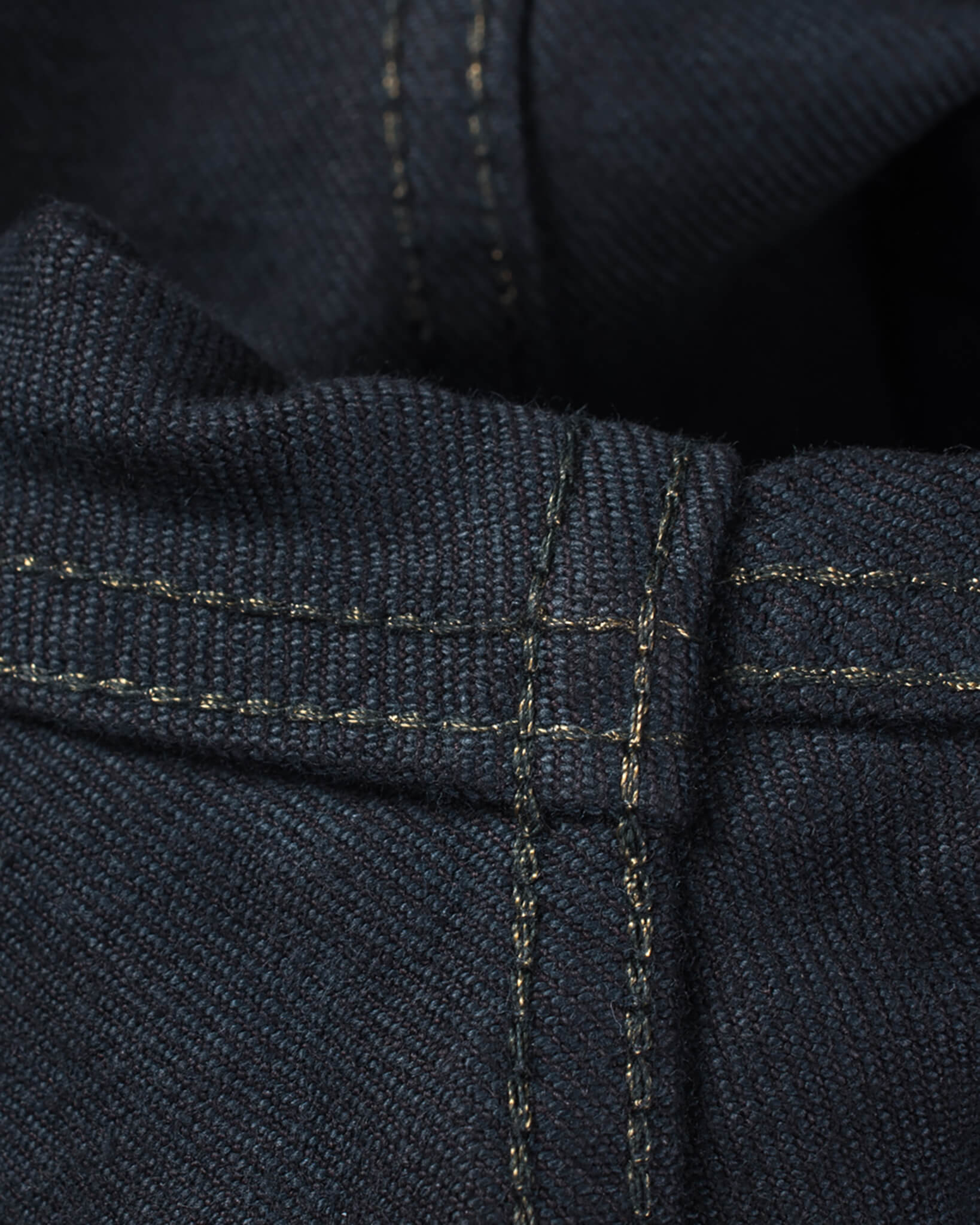 IH-526J-142OD 14oz Selvedge Denim Modified Type III Jacket - Indigo Overdyed Black - 10