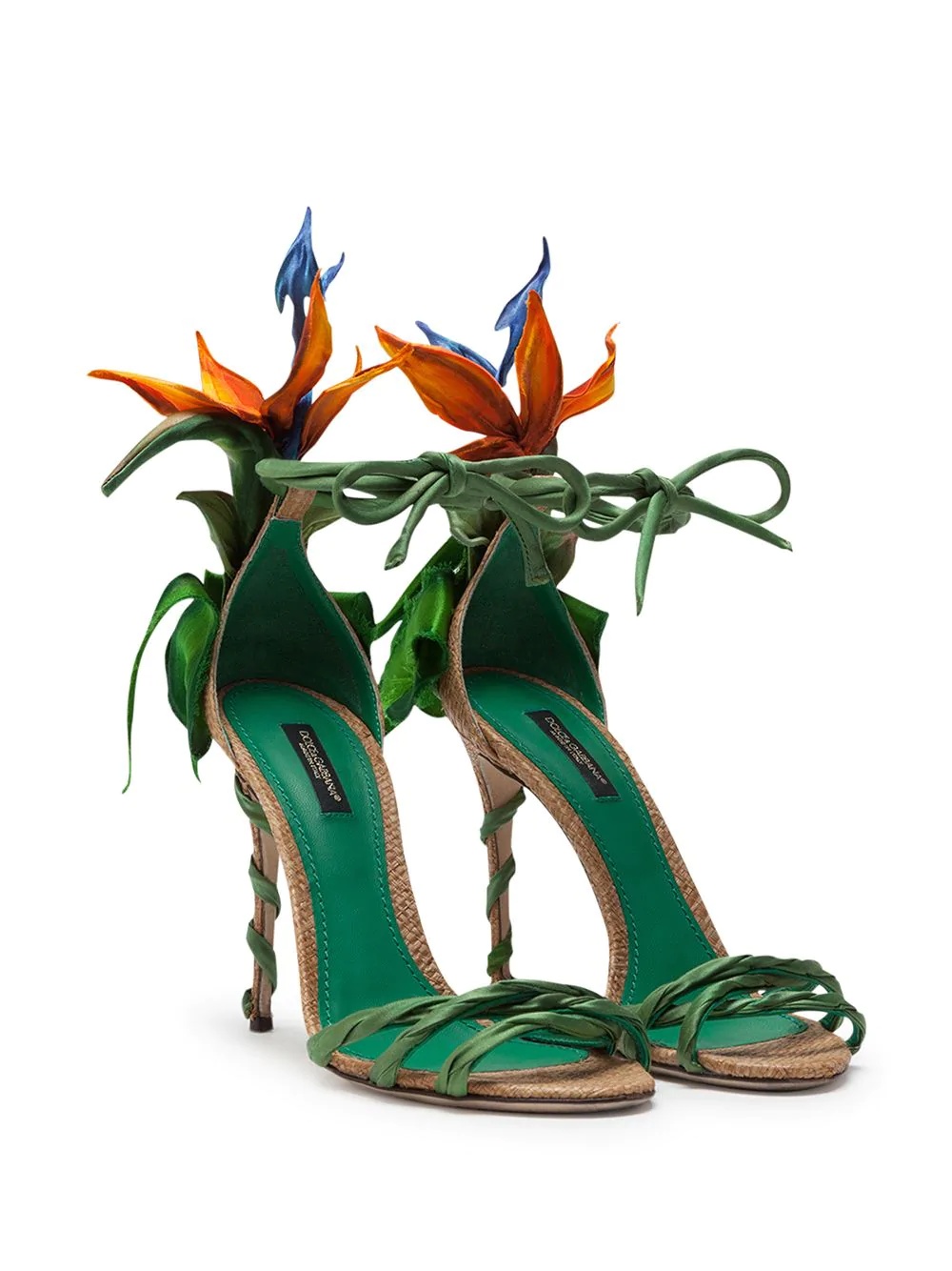 Bird of Paradise satin sandals  - 2