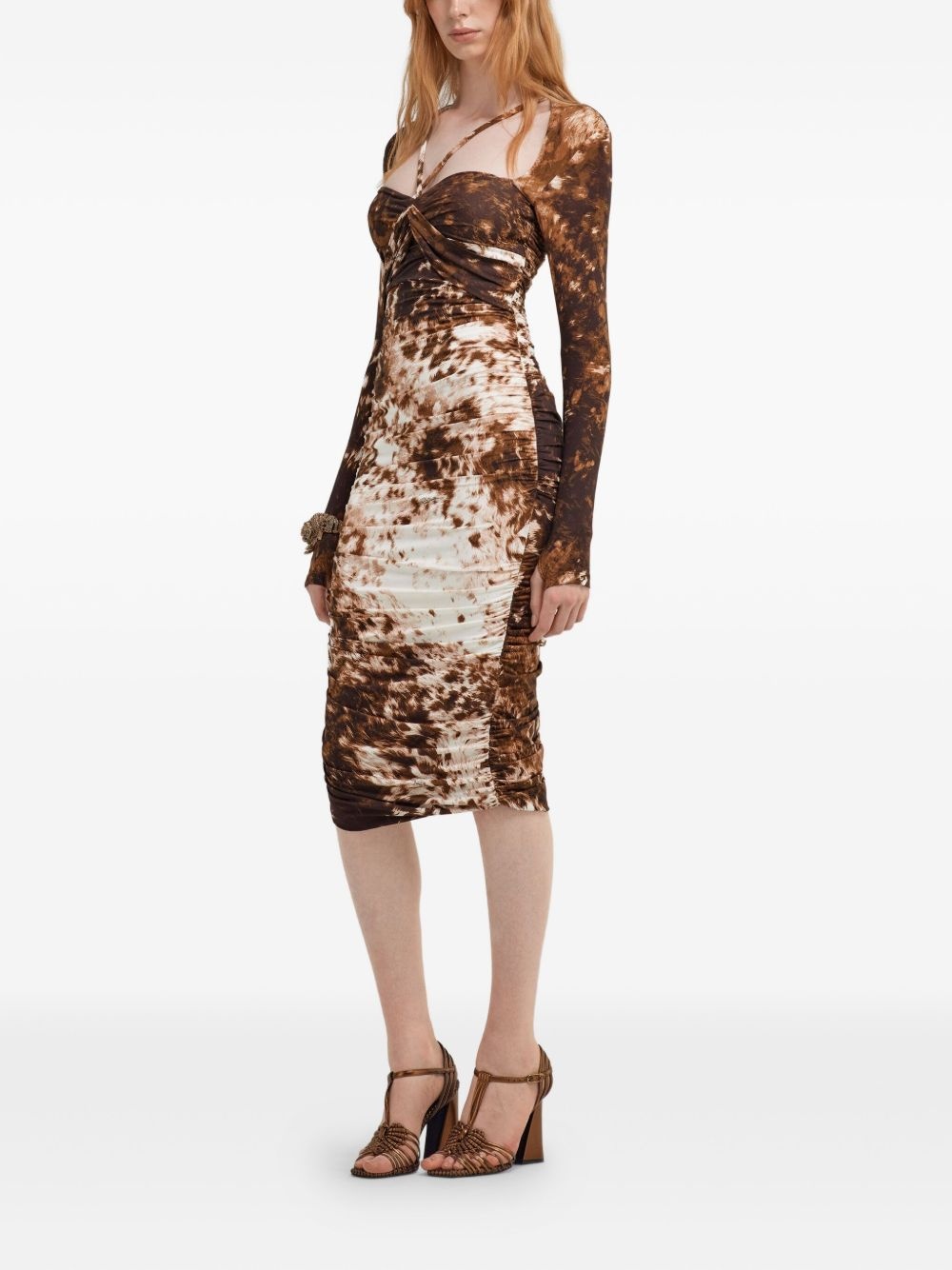 Appaloosa-print midi dress - 4