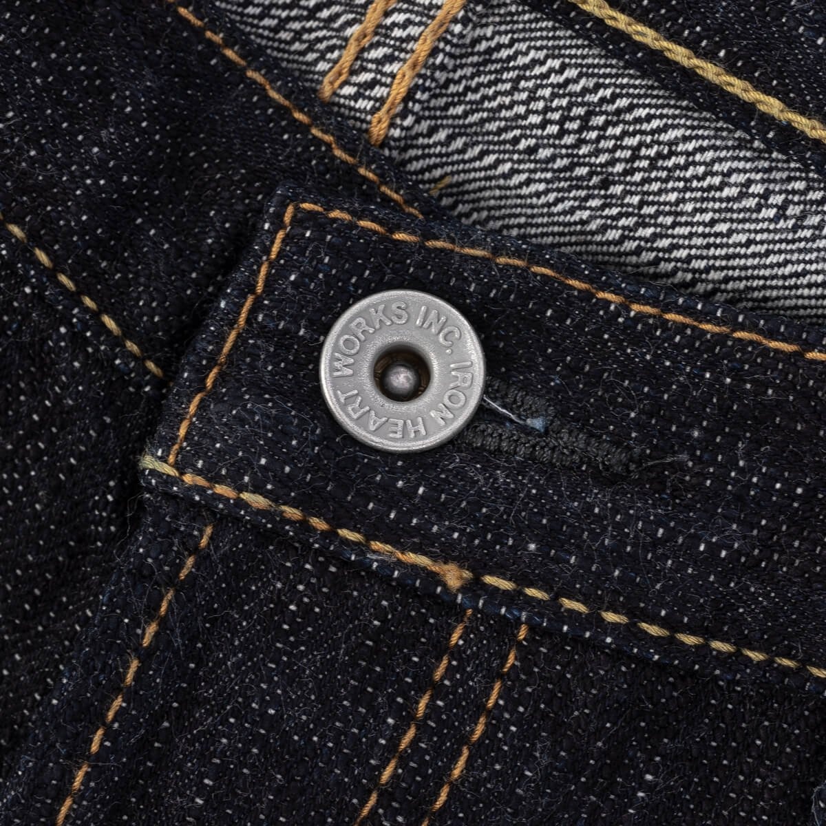 IH-634S-SLB 16oz Slubby Selvedge Denim Straight Cut Jeans - Indigo - 10