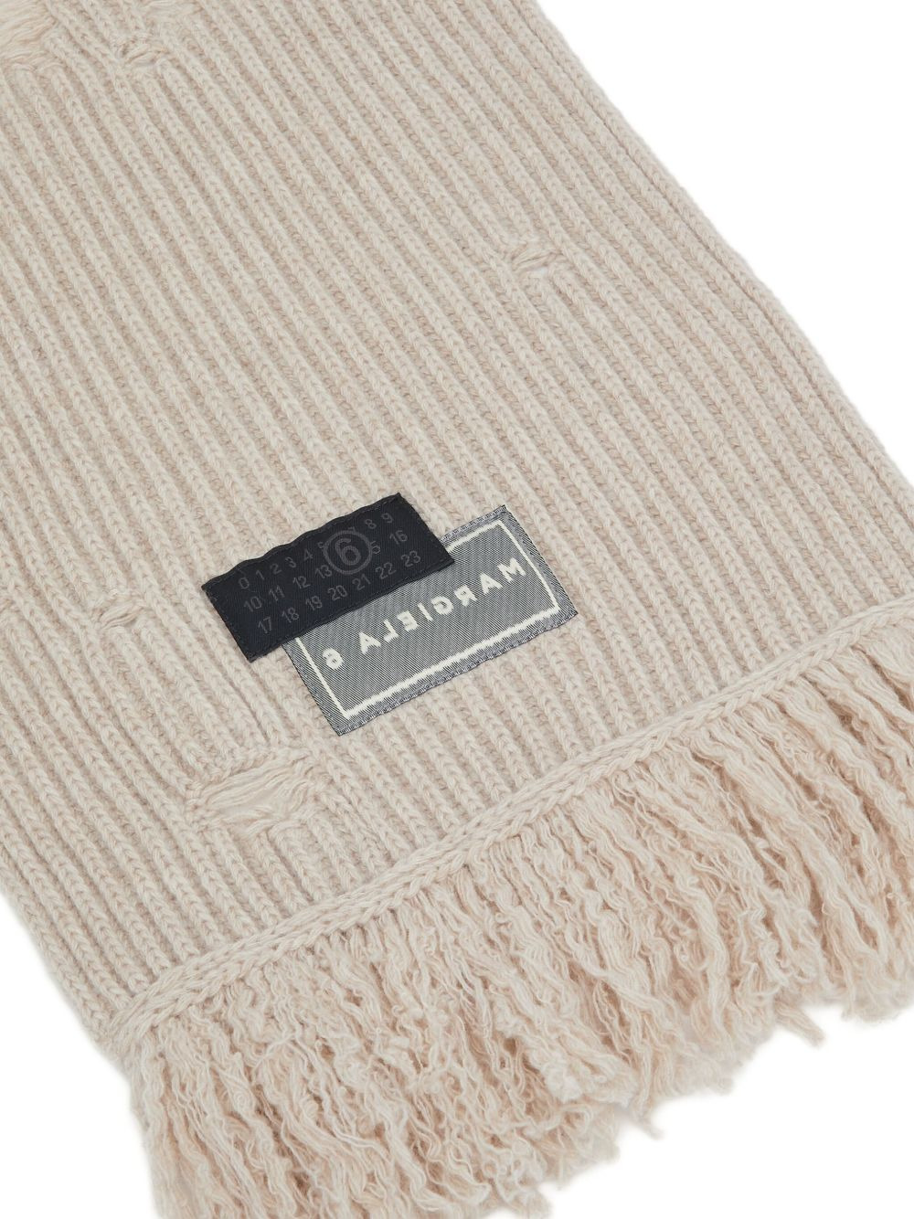 RIBBED FRAYED-EDGE SCARF - 3