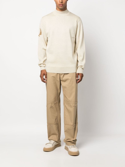 Fred Perry mock-neck wool-blend jumper outlook