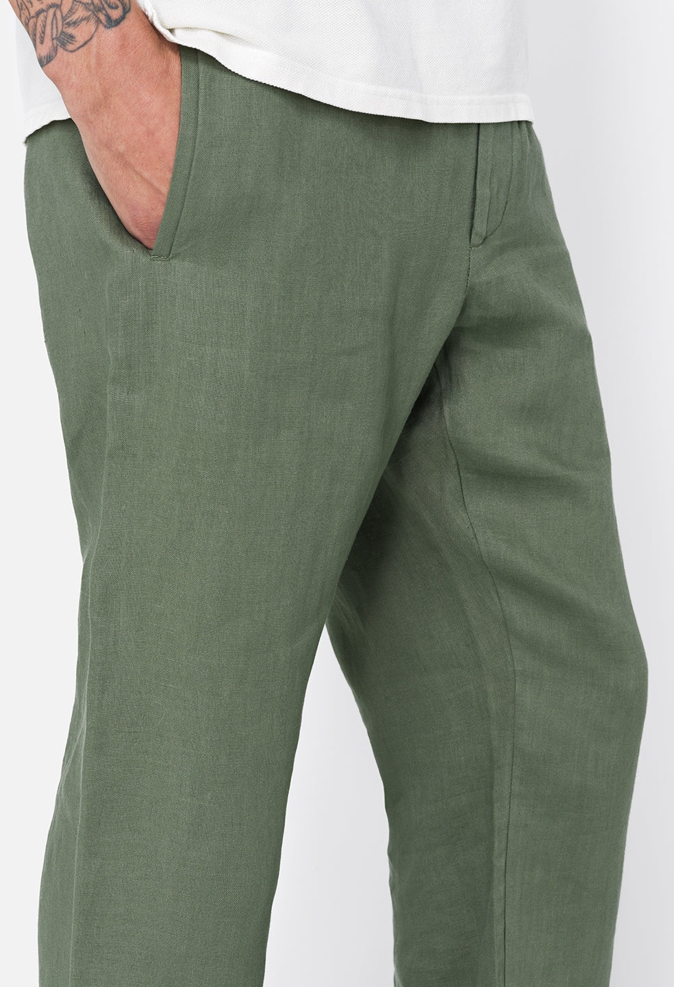LINEN EASY TROUSER - 6