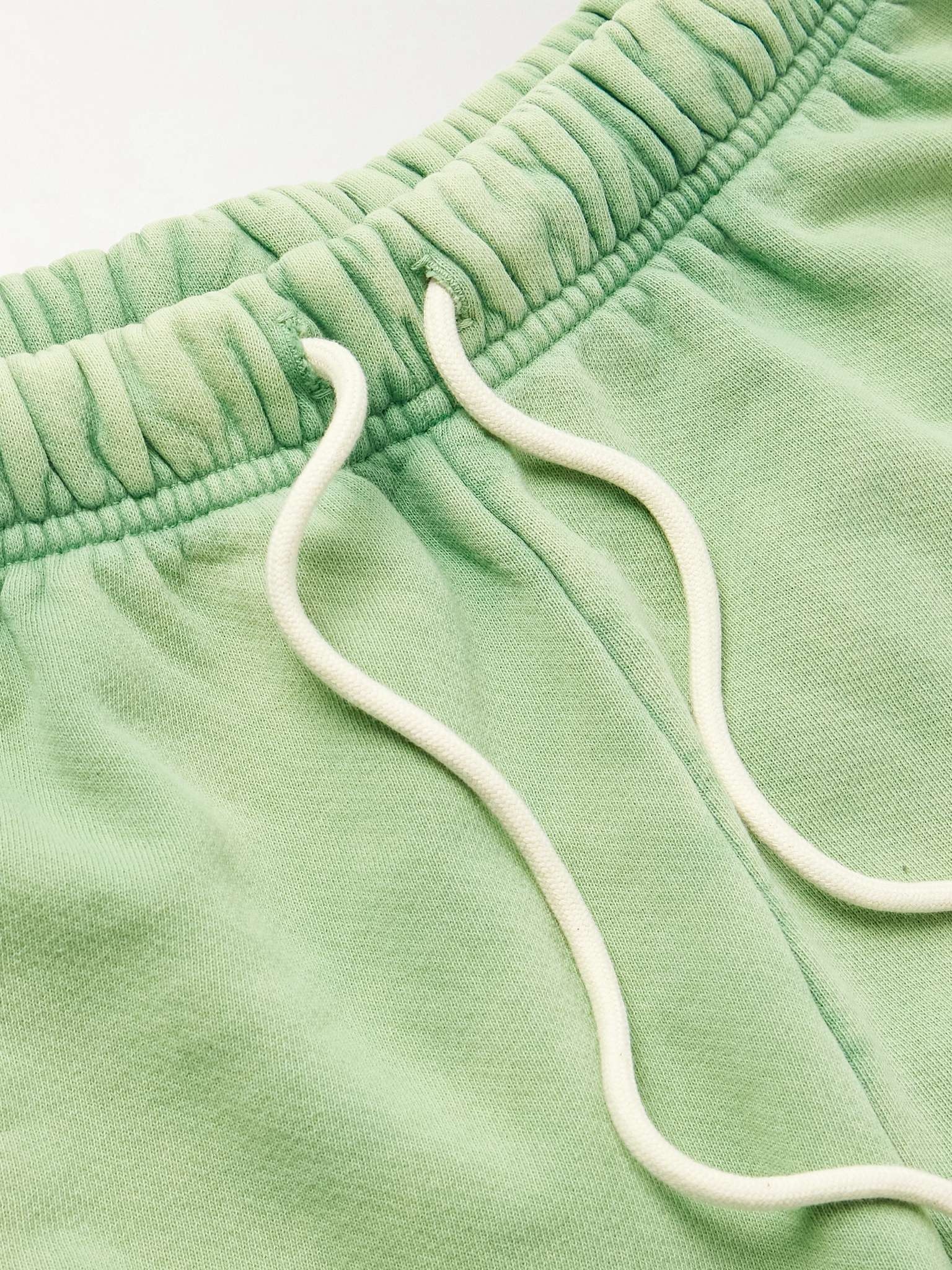 Flag Straight-Leg Frayed Logo-Print Cotton-Jersey Shorts - 5