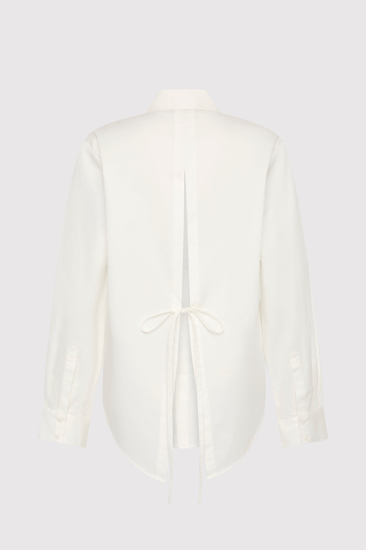 Tie Back Shirt - Off White - 15