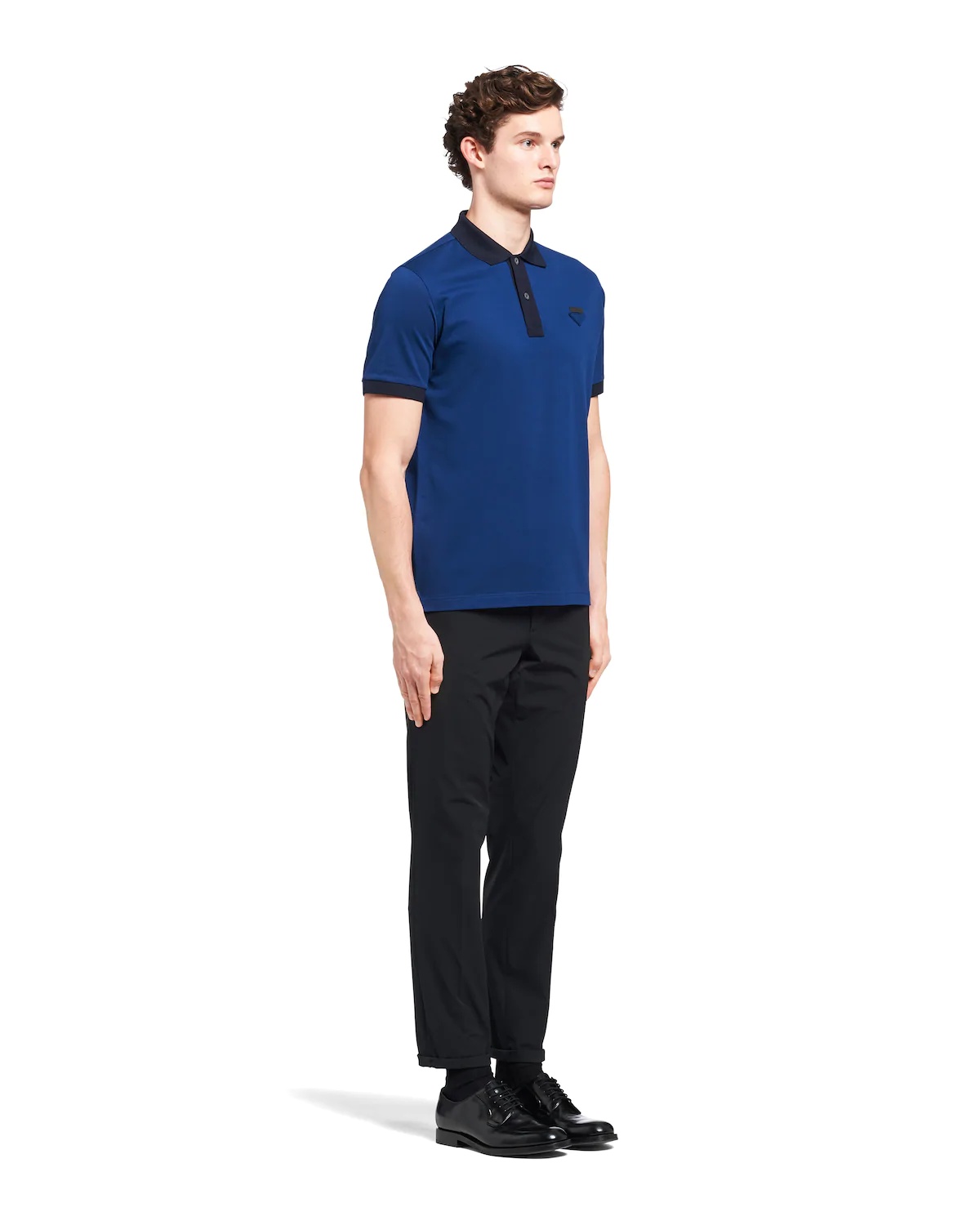 Two-tone piqué polo shirt - 3