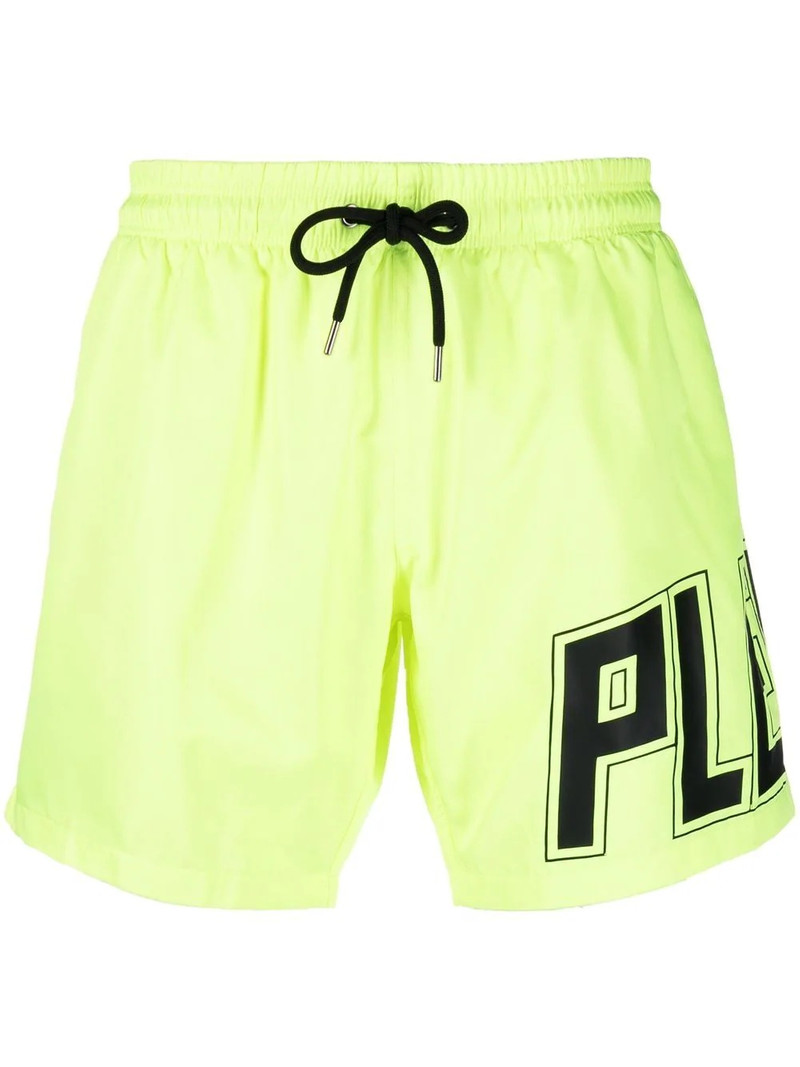 logo-print swim shorts 1